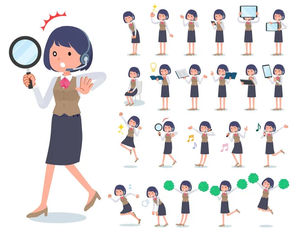 Bir dizi akıllı telefonlar gibi dijital ekipman kadınlarla. Duyguları ifade eylem vardır. Böylece düzenlemek kolaydır vektör sanat değil.