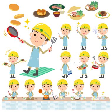 kask işçi men_cooking