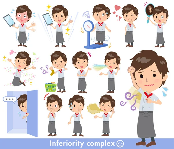 Nyugati ételeket cook men_complex — Stock Vector