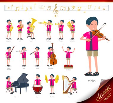 düz türü pembe gömlek man_classic müzik