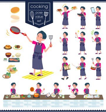 düz tip pembe gömlek man_cooking