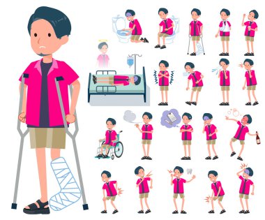 düz tip pembe gömlek man_sickness