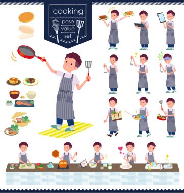 düz tip büyük T-shirt man_cooking