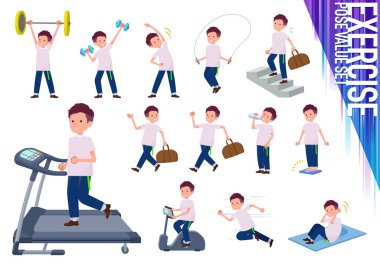 düz tip büyük T-shirt man_exercise