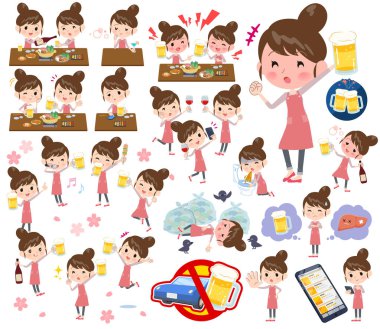 Bale Topuz saç Önlük mom_alcohol