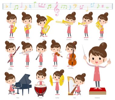 Bale Bun saç Önlük mom_klasik müzik