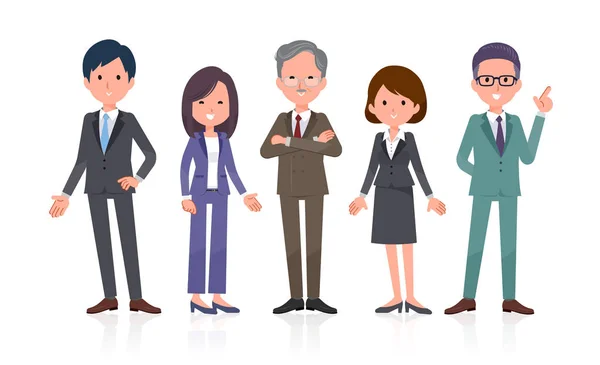 ofis scene_İş ekibi 5kişi Stand