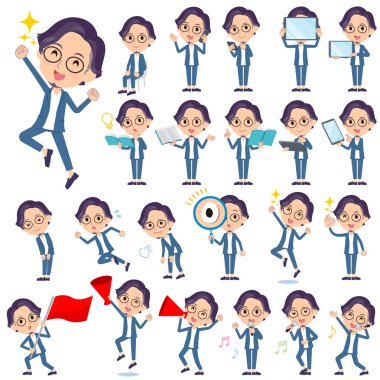 mavi takım gözlük man_Action