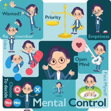 mavi takım gözlük man_Mental