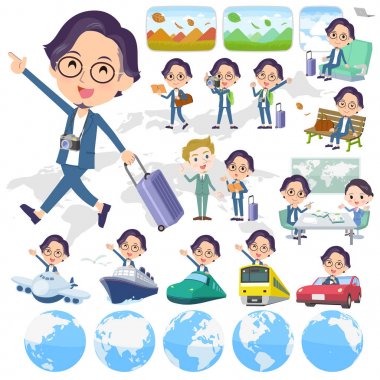 mavi takım gözlük man_travel