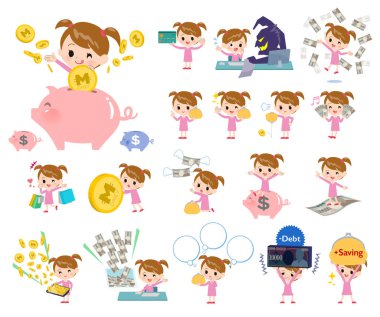Pembe giyim girl_money