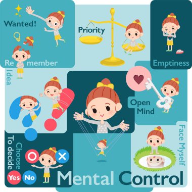 Sarı elbiseli kız _ Zihinsel