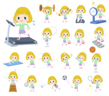 sarı saçlı girl_exercise