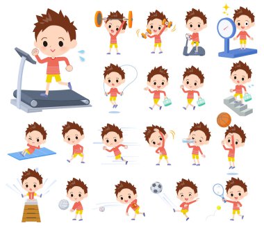Kırmızı giyim boy_exercise