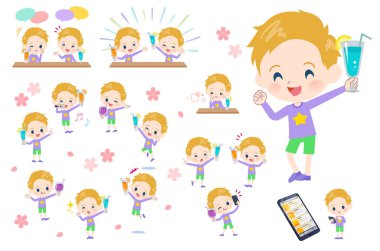 sarı saçlı boy_İçecek parti