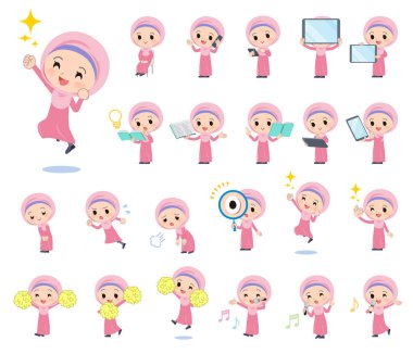 Arap Hijab girl_Action