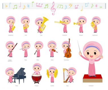 Arap Hijab girl_classic müzik