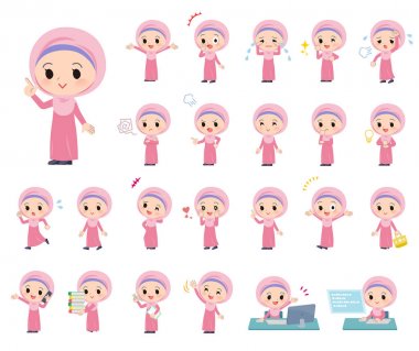 Arap Hijab girl_emotion