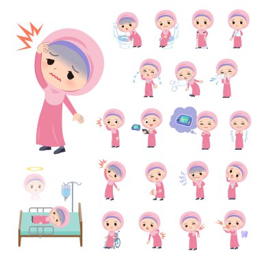 Arap Hijab girl_sickness