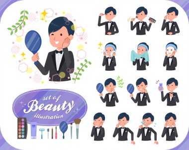 düz türü gri takım işadamı