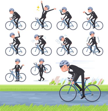 düz türü gri takım işadamı