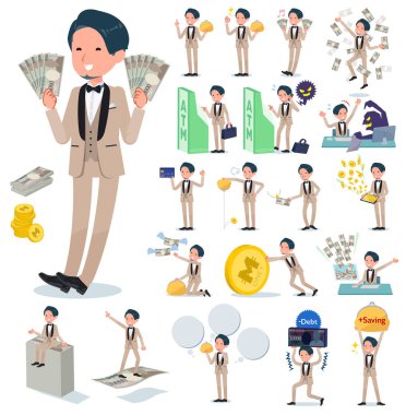 düz tip bej smokin men_money