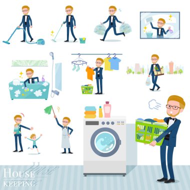 düz tip mavi smokin men_housekeeping