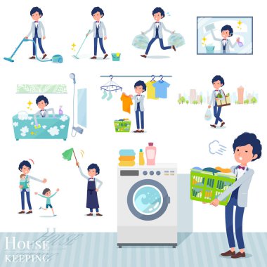 düz tip mavi rahat smokin men_housekeeping