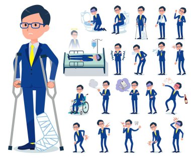 düz tip gözlük Dürüst man_sickness