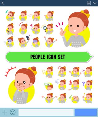 düz tip Polka nokta giysi girl_icon