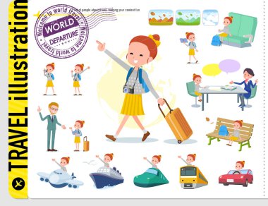 düz tip Polka nokta giysi girl_travel