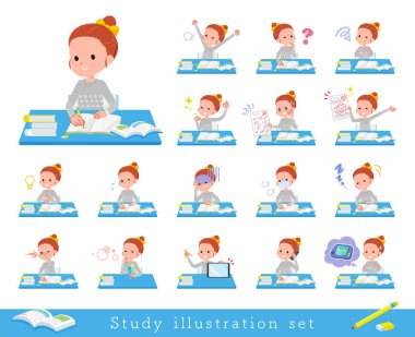 düz tip Polka nokta giysi girl_Study