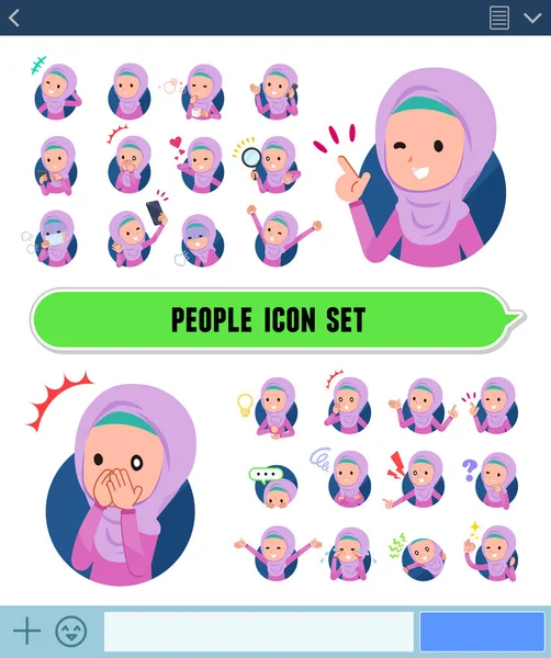 düz tip Arap girl_icon