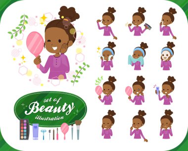 düz tip Kıvırcık saç kız black_beauty