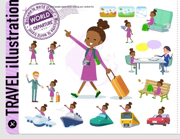 düz tip Kıvırcık saçlı kız black_travel