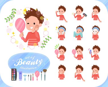 düz tip Kırmızı giyim kısa saç boy_beauty