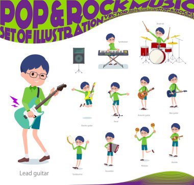 düz tip Yeşil giyim gözlük boy_pop müzik