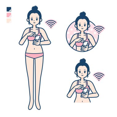 Basit iç çamaşırı kadın _ Akıllı telefon dokunuşu