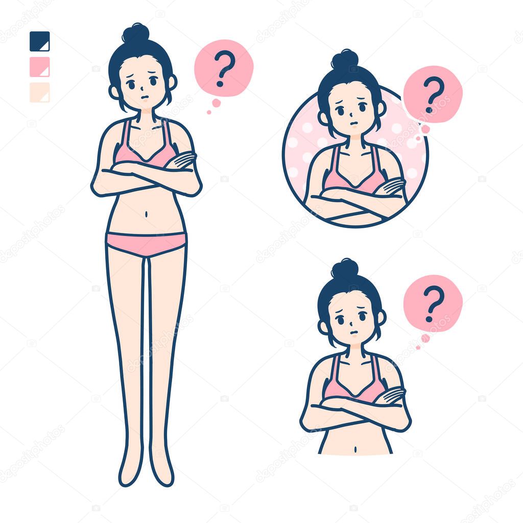 simple underwear woman_Question