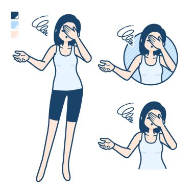 Basit bir atlet kadın _ Cesareti kırılmış