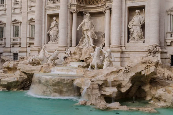 Frontal View Trevi Fountain Rome Italy — Stock Photo, Image