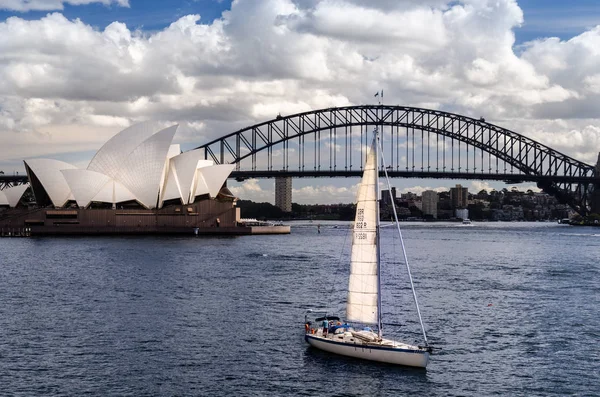 Weergave Van Het Sydney Opera House Iconische Uitzicht Vanaf Het — Stockfoto