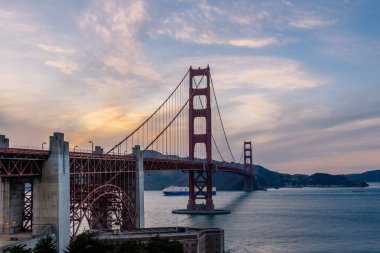 bay, san francisco ABD altın kapıdan görünümünü