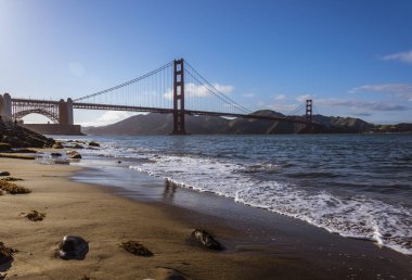 bay, san francisco ABD altın kapıdan görünümünü