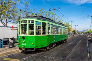 San Francisco 'da bir İtalyan teleferiğine