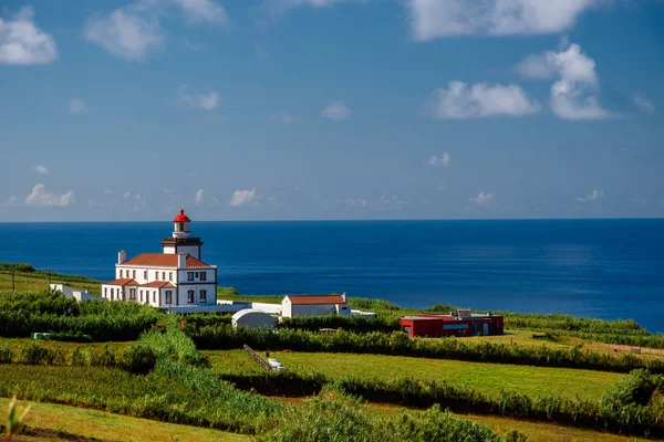 Faro en azores — Foto de Stock