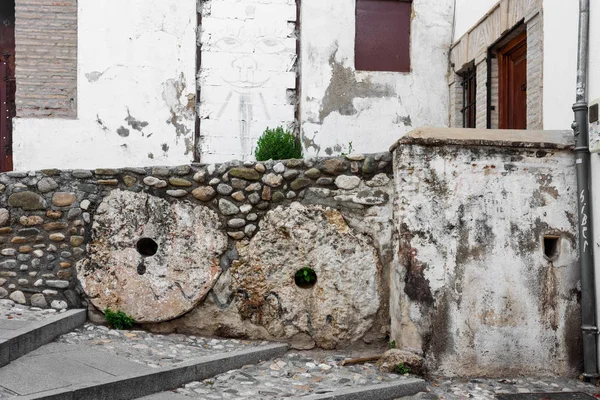 Podrobnosti o ulici v Albaicin, Granada — Stock fotografie