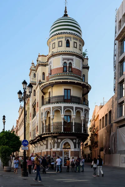 Seville Spanya Daki Yeni Meydanın Plaza Nueva Manzarası — Stok fotoğraf