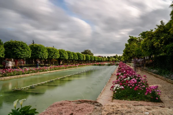 Cordoba Nın Alcazar Bahçesinin Manzarası Endülüs Spanya — Stok fotoğraf