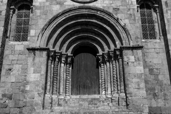 Coimbra Portugal Sommer 2019 Mittelalterliche Kirche Von Santiago Coimbra Region — Stockfoto
